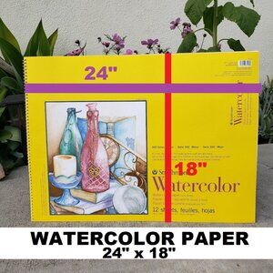 NEW Strathmore LARGE 300 Series Watercolor Pad Cold Press 18"x24" 12 She…